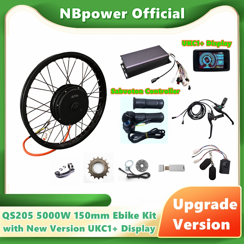 Motorcycle Gear Display - NBpower/QS205 5000W V3 150mm Achter Motorfiets