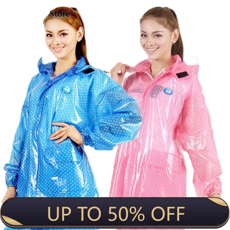 Motorcycle Rain Suit - Motorregenpak Waterdichte Regenjas Dames Transparant Elektrisch