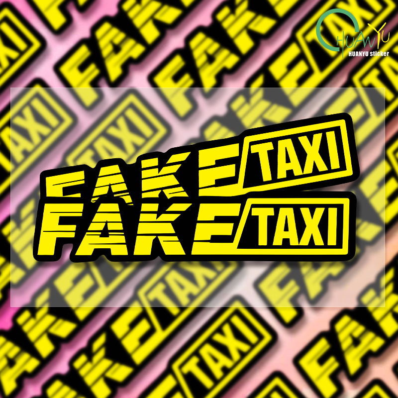 Motorcycle Gear Logo - Geel nep taxi logo pvc waterdicht