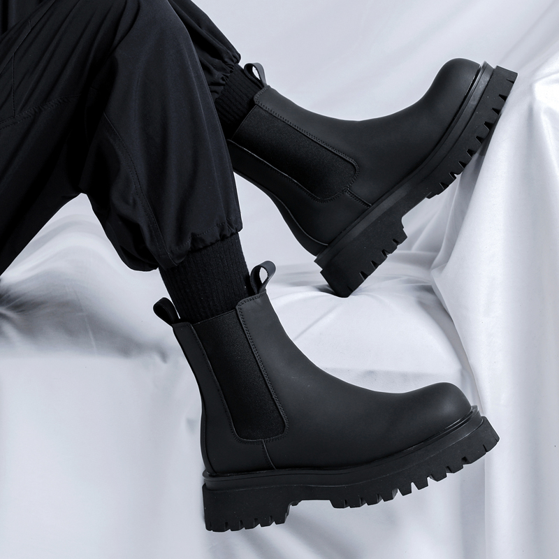 Motorcycle Gear Pants - 2026 Platform Zwarte High Top Boots