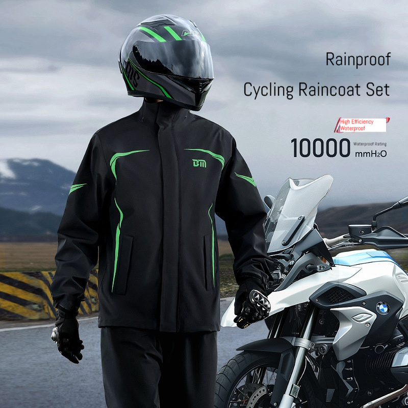 Motorcycle Rain Suit - 1 set regenjas, regenbroek, splitregenjas, regenbestendige