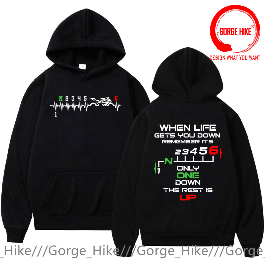 1N23456 Motorcycle Gear Shift  - Motorcycle Gear Hoodie recensie en prijs