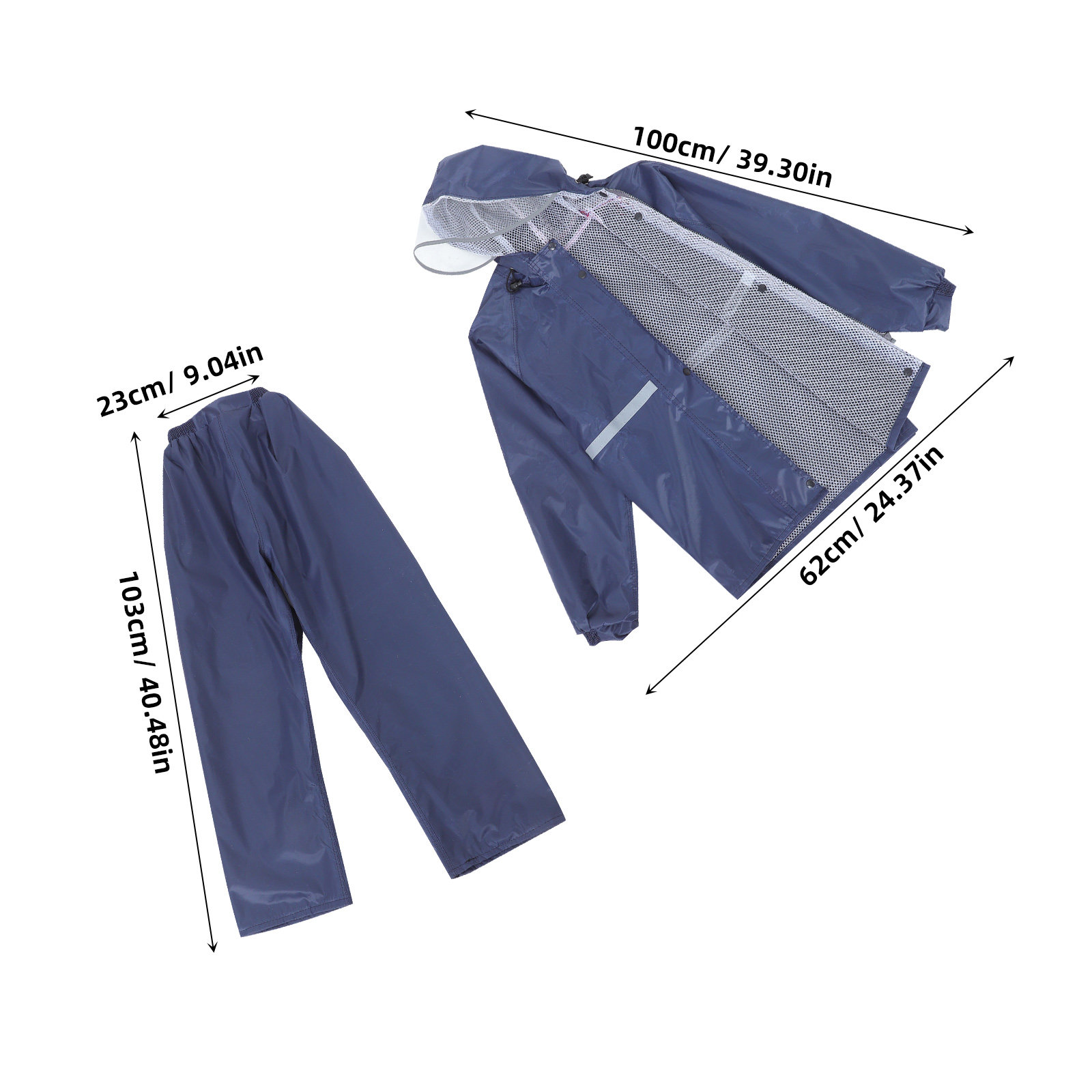 Reflecterende motorregenpakbro - Motorcycle Rain Suit recensie en prijs