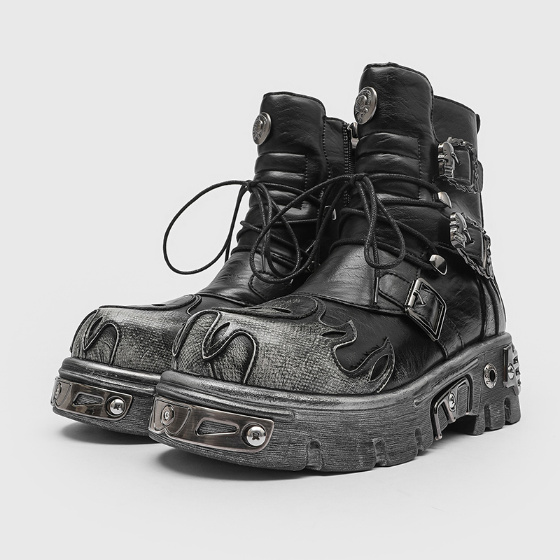 Heren hoge motorlaarzen in pun - Motorcycle Gear Pants recensie en prijs